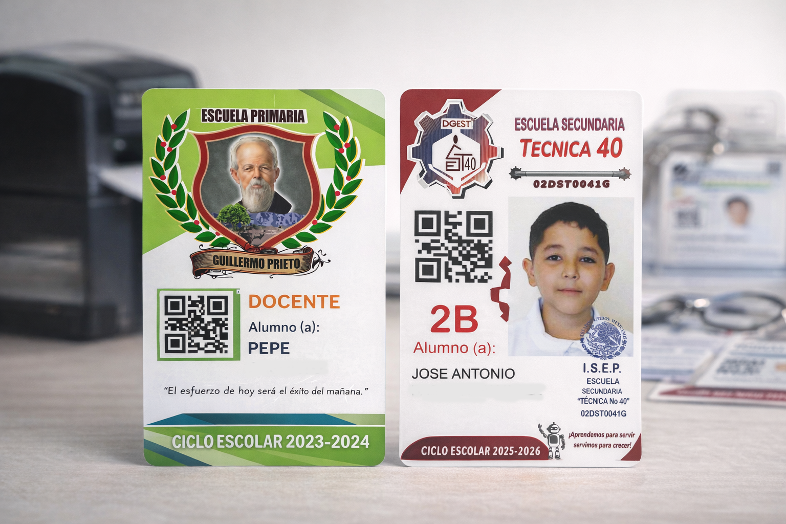 Muestra de credenciales